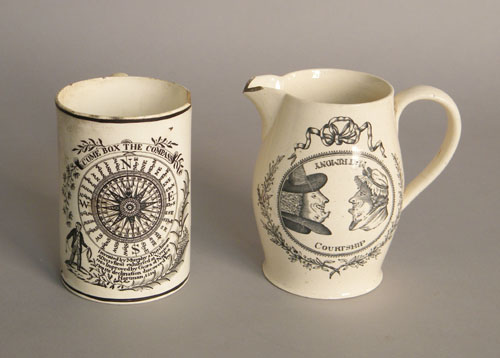 Appraisal: Liverpool pitcher h and mug h th c