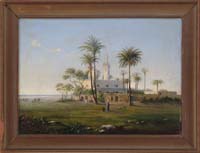 Appraisal: M BARRINGER th th Century EGYPT Oil on wood panel