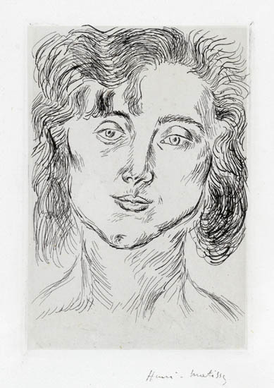 Appraisal: HENRI MATISSE Mlle M M Etching on grayish cream Chine