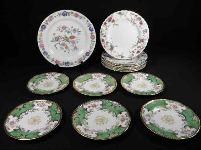 Appraisal: Lot of fourteen assorted floral porcelain plates Includes '' floral