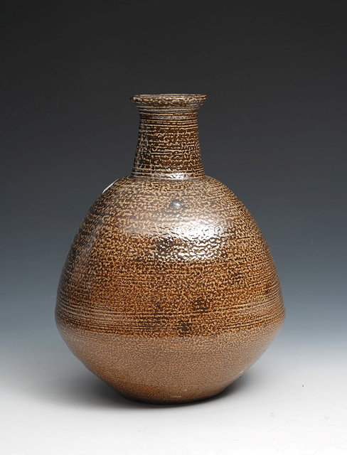 Appraisal: William Marshall British - at Leach PotteryVasebrown speckled glazeimpressed potter's