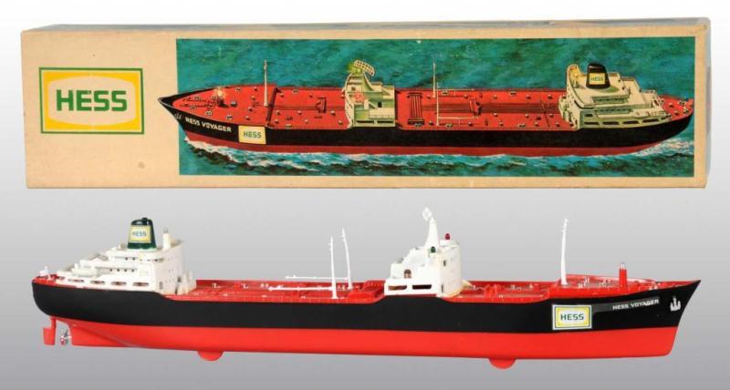 Appraisal: Scarce Hess Voyager Oil Ship Toy Description American Hess Voyager