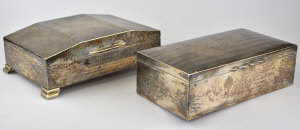 Appraisal: An Art Deco silver cigarette case Birmingham to w a