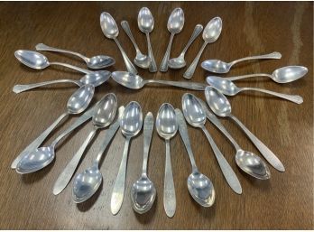 Appraisal: Three different sets of sterling spoons including set of six