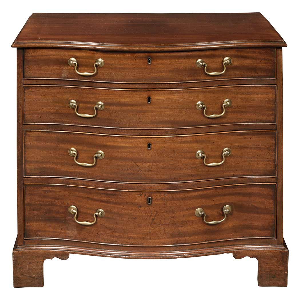 Appraisal: George III Mahogany Chest of Drawers Third quarter of the