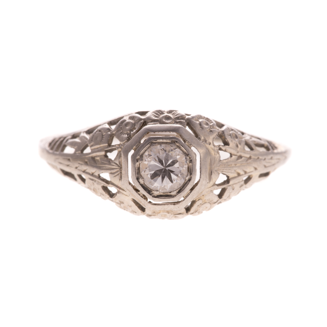 Appraisal: A Lady's Victorian Engagement Ring in K Gold K white