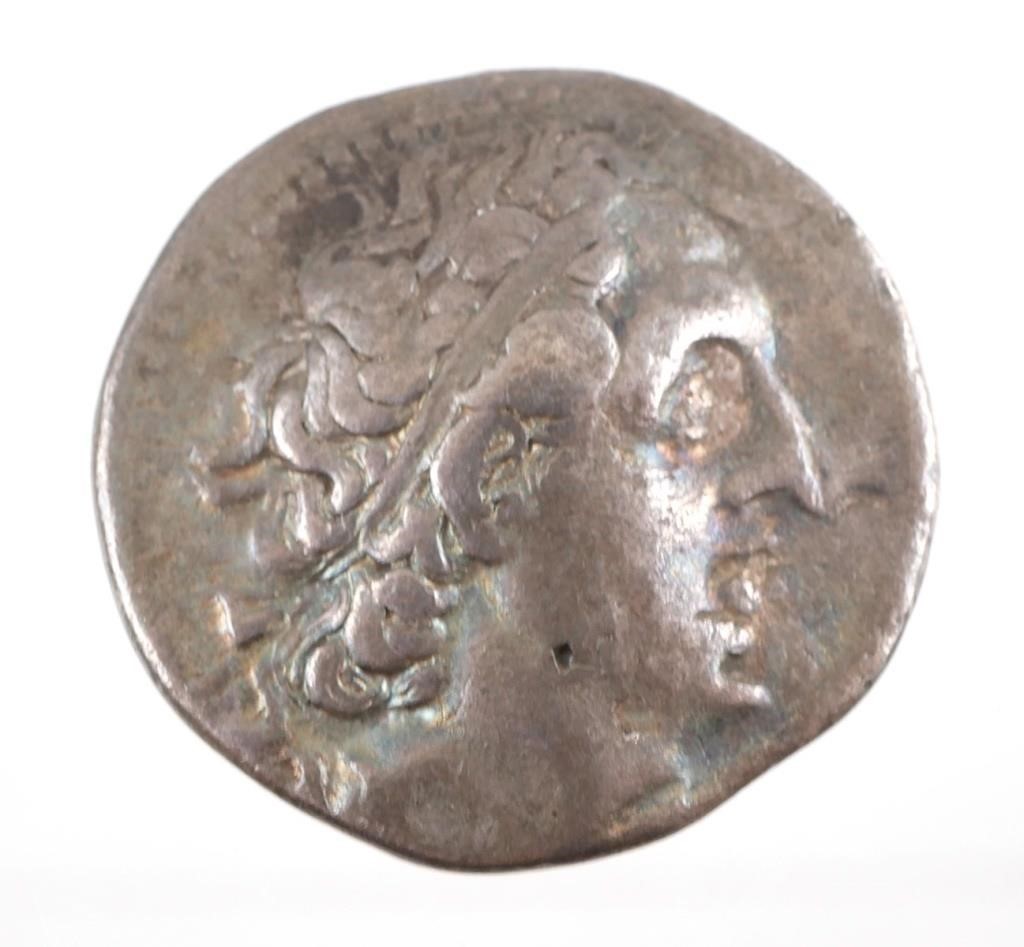 Appraisal: Ancient Greek silver Tetradrachm coin circa BC of Ptolemy II