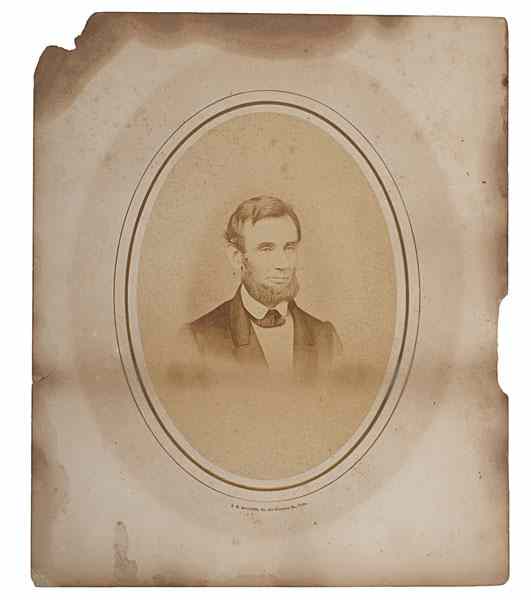 Appraisal: Abraham Lincoln Photograph by J E McClees Plus Lot of