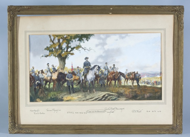 Appraisal: Dorothy Marshall Taylor Lee and His Generals Watercolor and gouache