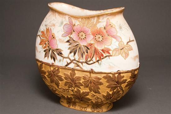 Appraisal: Royal Bonn earthenware vase in the Japanese Satsuma manner late