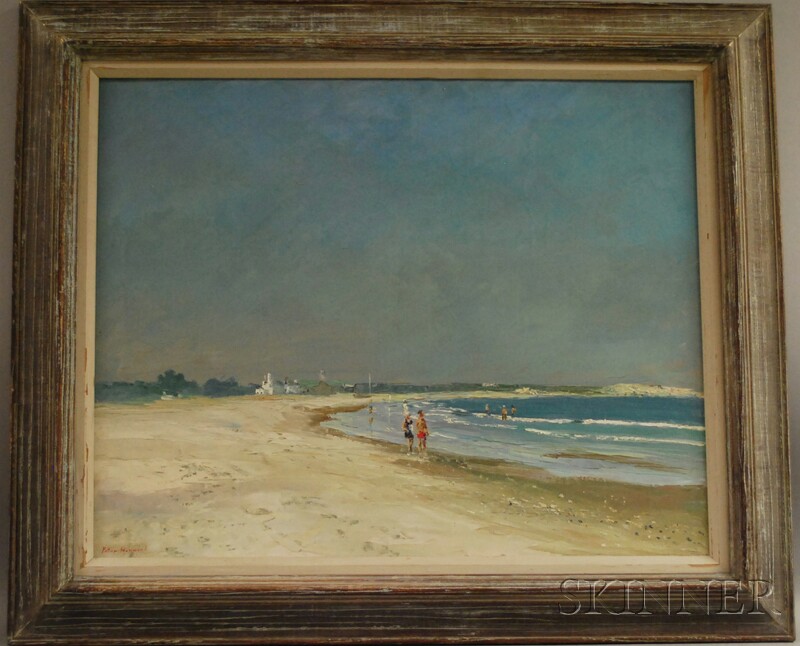 Appraisal: Peter Hayward American - Along the Beach a Narragansett View