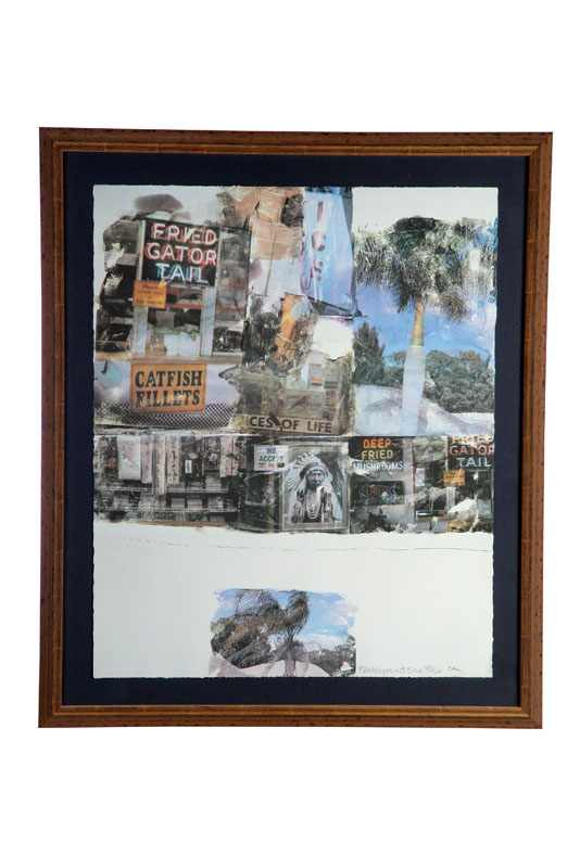 Appraisal: PHOTO COLLAGE BY ROBERT RAUSCHENBERG AMERICAN Inkjet print on photographic