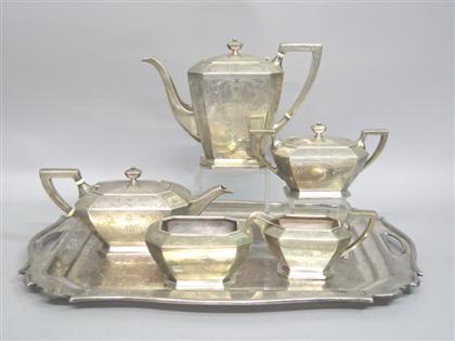 Appraisal: Sterling silver tea servicegorham co retailed by j e caldwell