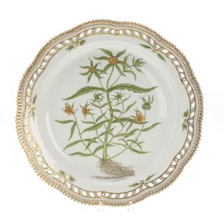 Appraisal: Flora Danica porcelain round platter Flora Danica porcelain round platter