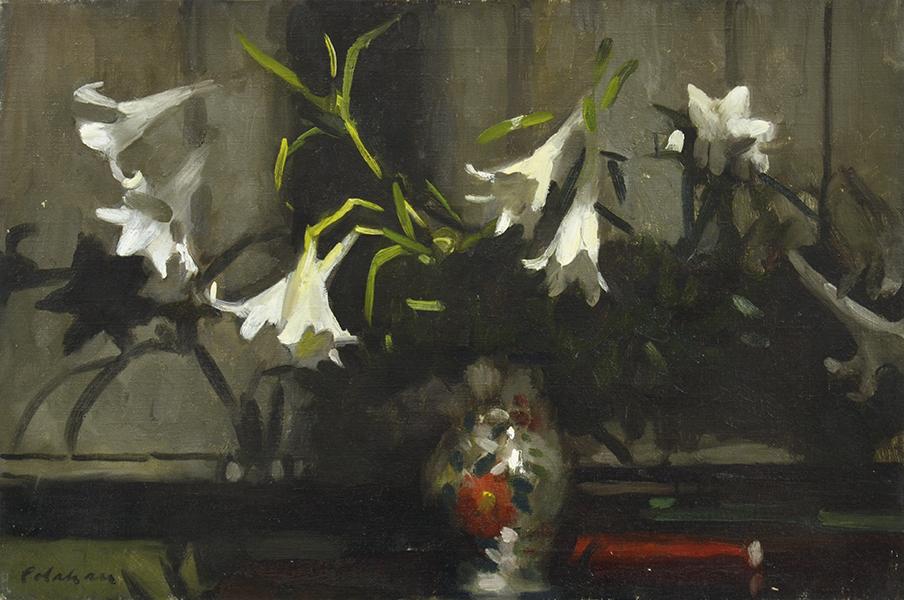 Appraisal: COLIN COLAHAN - Still Life oil on canvas signed lower