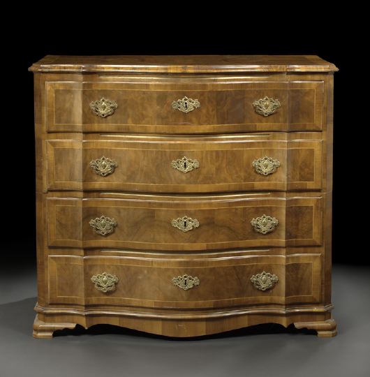 Appraisal: Good Danish Walnut and Mahogany Commode third quarter th century