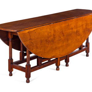 Appraisal: A William and Mary Style Drop-Leaf Gate-Leg Table th Century