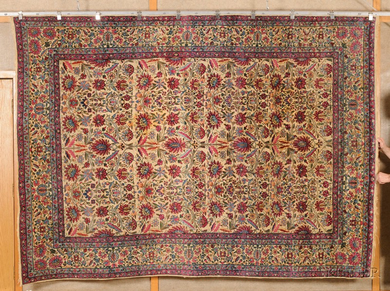 Appraisal: Kerman Carpet Southeast Persia early th century small stains slight