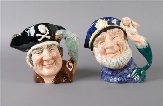 Appraisal: A Large Royal Doulton Character Jug of Long John Silver