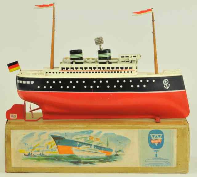 Appraisal: ARNOLD BOXED OCEAN LINER U S Zone Germany 's ocean