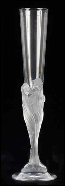 Appraisal: ERTE FROSTED GLASS 'FLUTE MAJESTIQUE' Height '' Condition No Specific