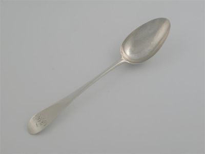 Appraisal: A rare George III provincial tablespoon Old English pattern initialled