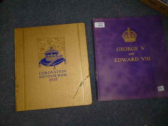 Appraisal: A GEORGE V AND EDWARD VIII ROYAL SOUVENIR BOOK published