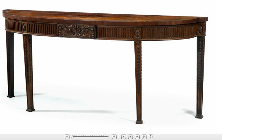 Appraisal: George III Adam style mahogany crossbanded serving tableearly th century