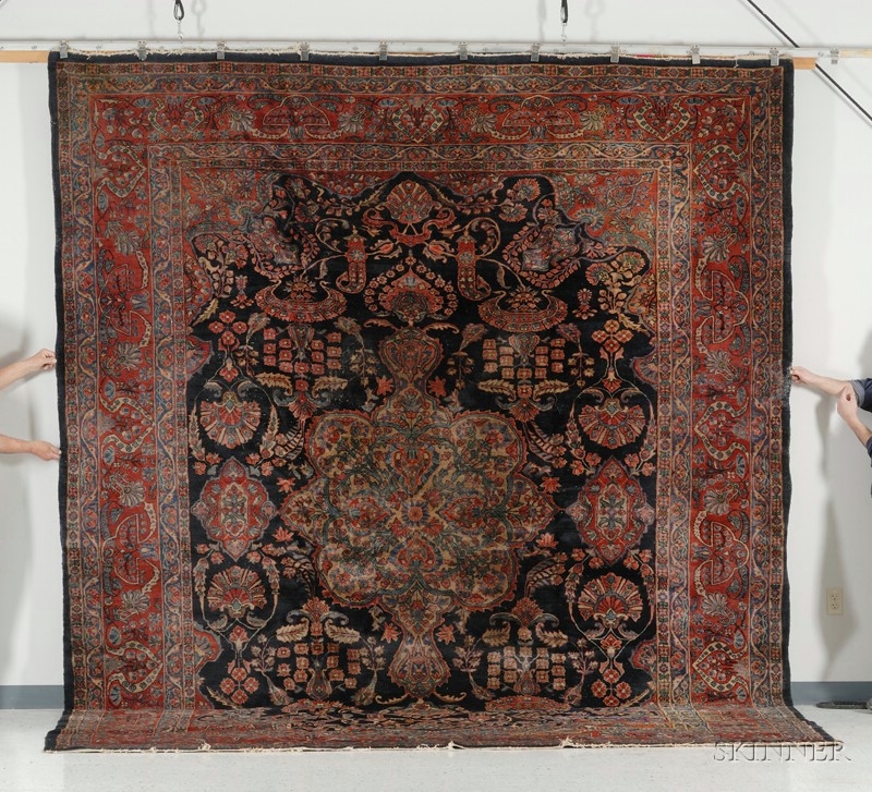 Appraisal: Kashan Carpet Central Persia early th century small area of