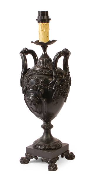 Appraisal: An Italian Neoclassical style gilt bronze lamp base height to