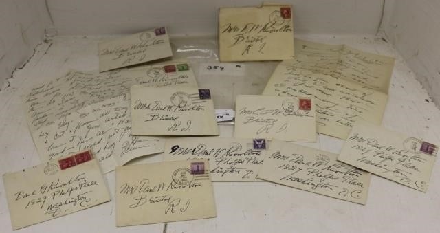 Appraisal: CHARLES DANA GIBSON - NY ME MA HAND WRITTEN LETTERS