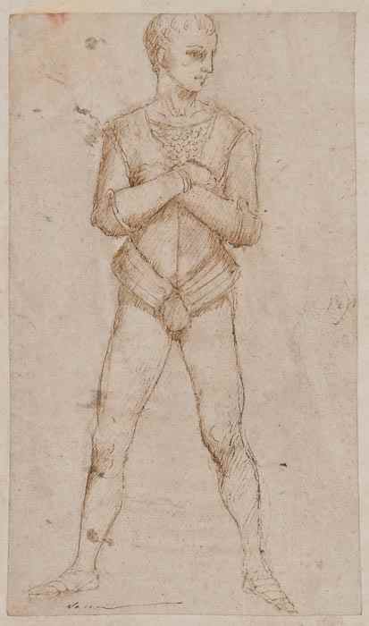 Appraisal: Italian School th century Full-length study of a man in