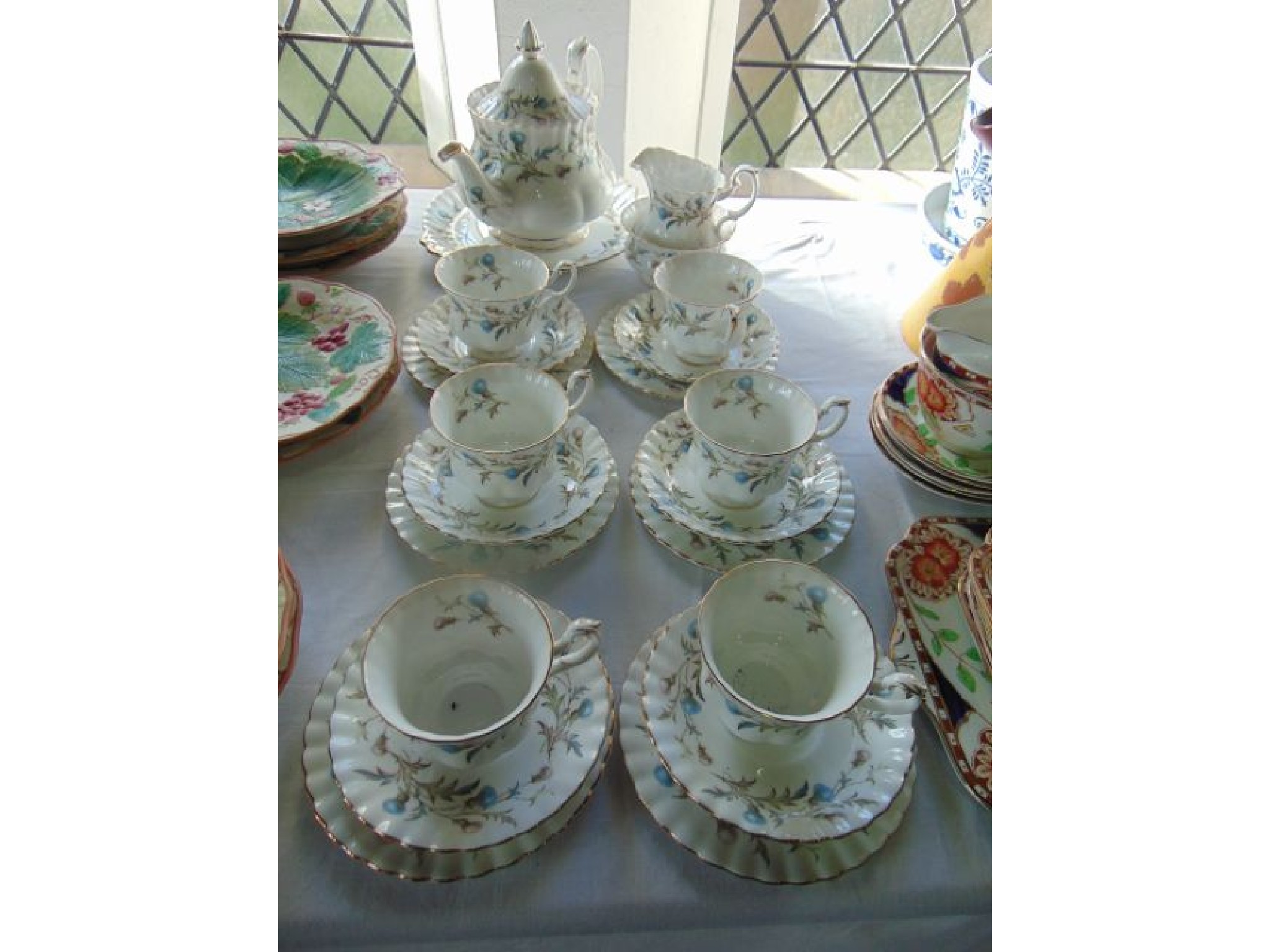 Appraisal: A collection of Royal Albert Brigadoon pattern tea wares comprising