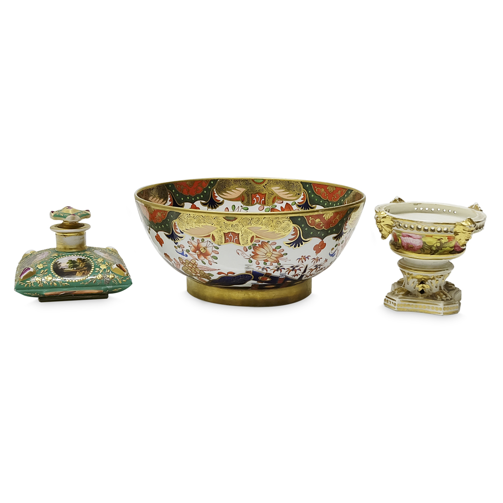 Appraisal: GROUP OF ENGLISH CONTINENTAL PORCELAIN TH CENTURY comprising a Derby