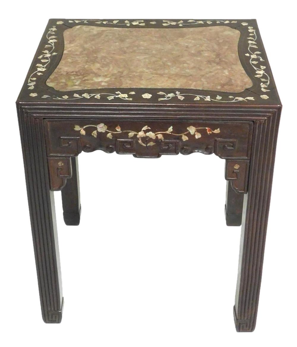 Appraisal: Stand Chinese late th - early th C oblong top