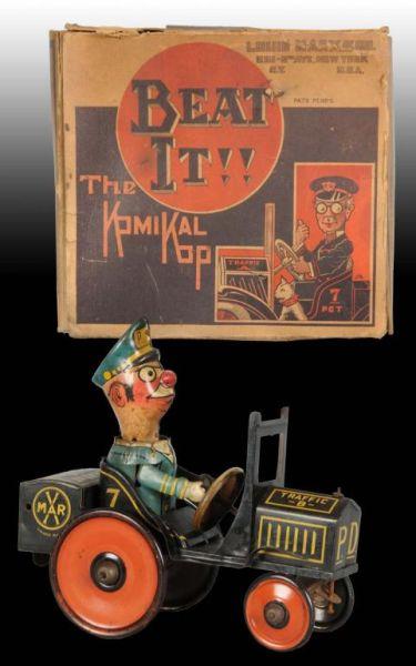 Appraisal: Marx Tin Wind-Up Beat It the Komikal Kop Toy Car