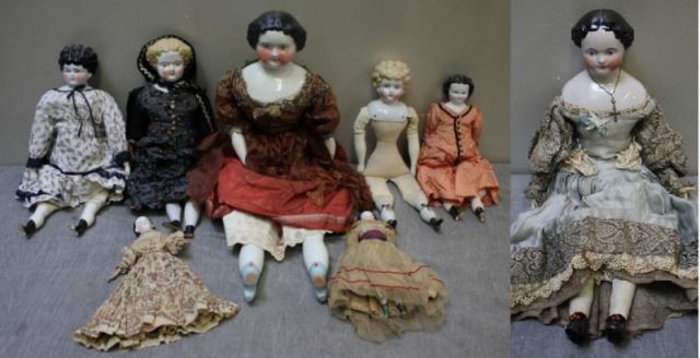 Appraisal: Vintage Antique Porcelain Dolls From a Hastings-on-Hudson NY estate Back