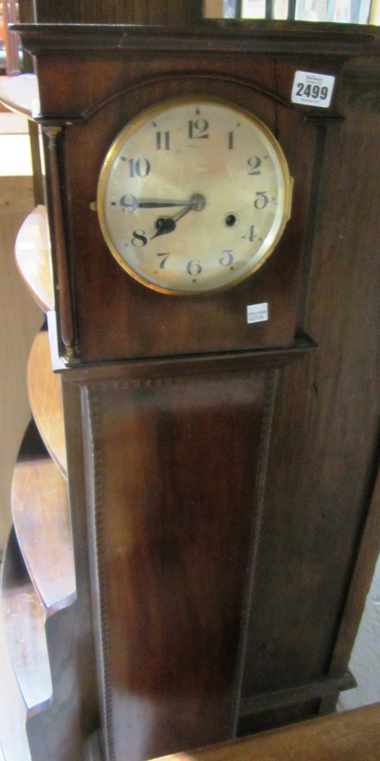 Appraisal: A th century mahogany grandmother clock