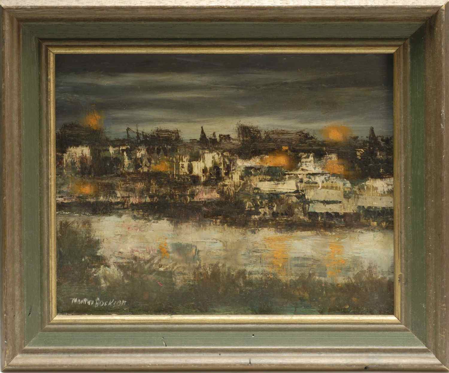 Appraisal: MARTIN JACKSONAmerican - Along the River'' Signed lower left ''Martin