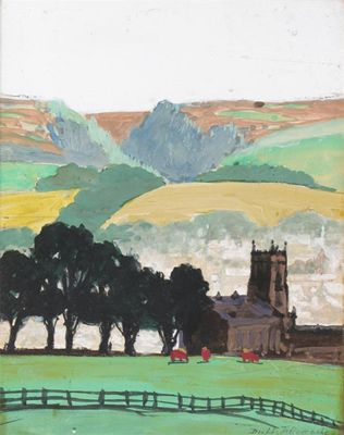 Appraisal: The Hon Duff Tollemache - A church in a landscape