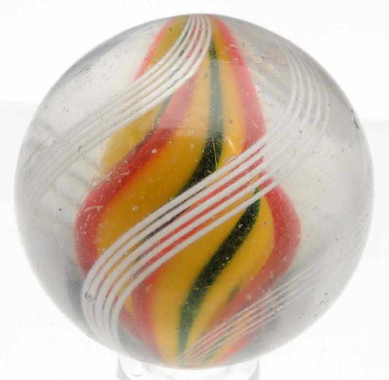 Appraisal: Ridge Core Swirl Marble Yellow base with green in valleys