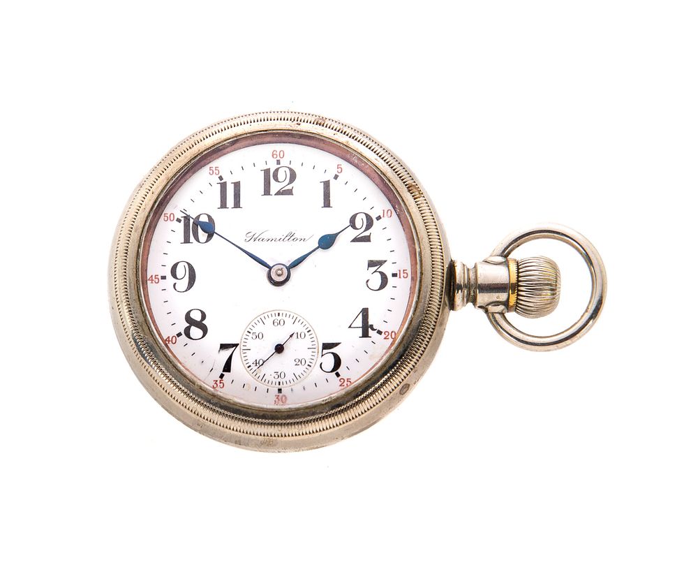 Appraisal: Hamilton G M Swing Case Side Winder Pocket Watch Hamilton