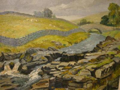 Appraisal: LEVI LUMB River Wharfe at Yockenthwaite a pair on board