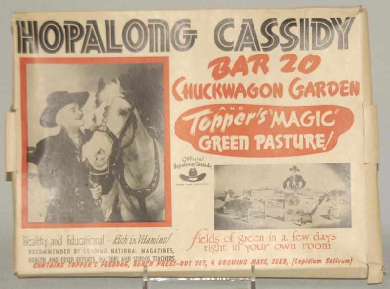 Appraisal: Hopalong Cassidy Chuck Wagon Garden Pasture Set Vintage Includes original