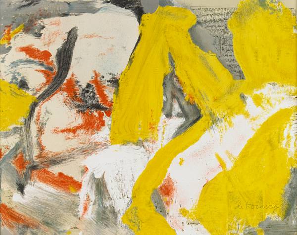 Appraisal: Willem de Kooning American - Man and the Big Blonde