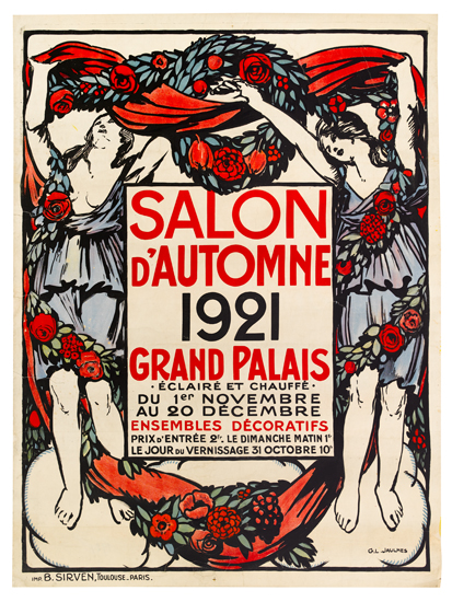 Appraisal: GUSTAVE LOUIS JAULMES - SALON D'AUTOMNE x inches x cm