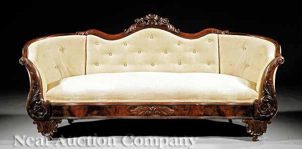 Appraisal: An American Rococo Carved Mahogany Parlor Suite mid- th c