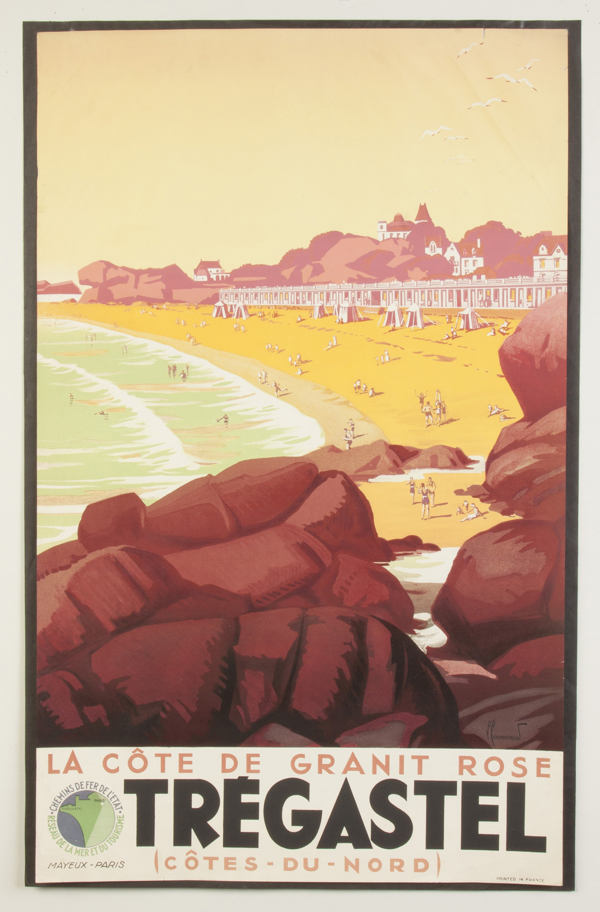 Appraisal: Tregastel Vintage Travel Poster