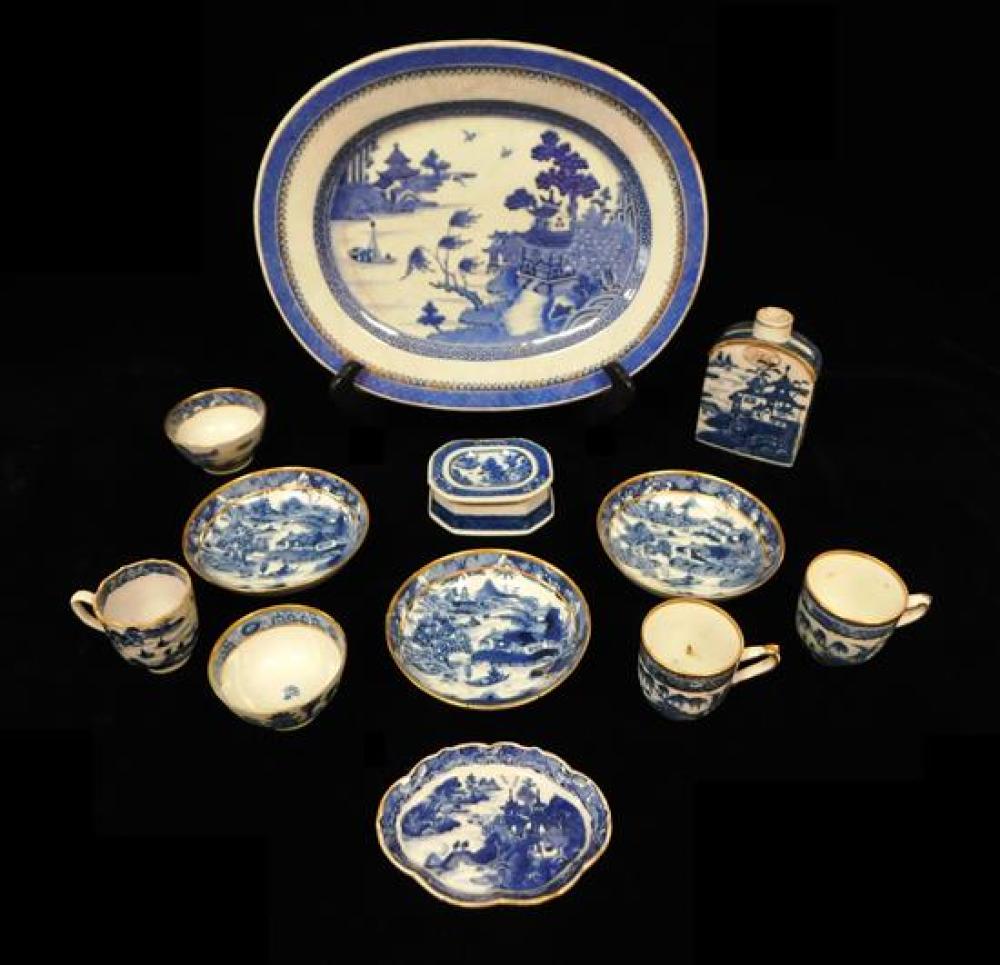 Appraisal: ASIAN Chinese Export porcelain Nanking th- th C twelve pieces