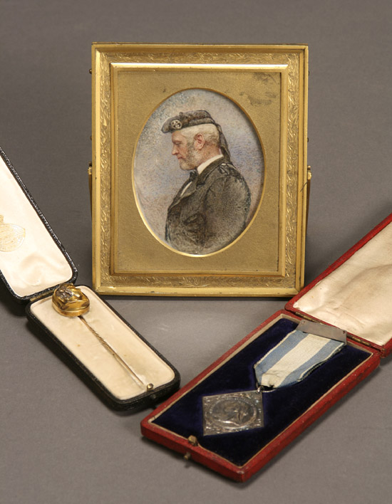 Appraisal: Group of John Brown Memorabilia Circa Consisting of a miniature